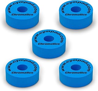 Cympad Blue Chromatics Foam Cymbal Pad Set – High-Density Memory Foam Washers for Enhanced Sound & Durability, Fits All Cymbal Stands - 40/15mm