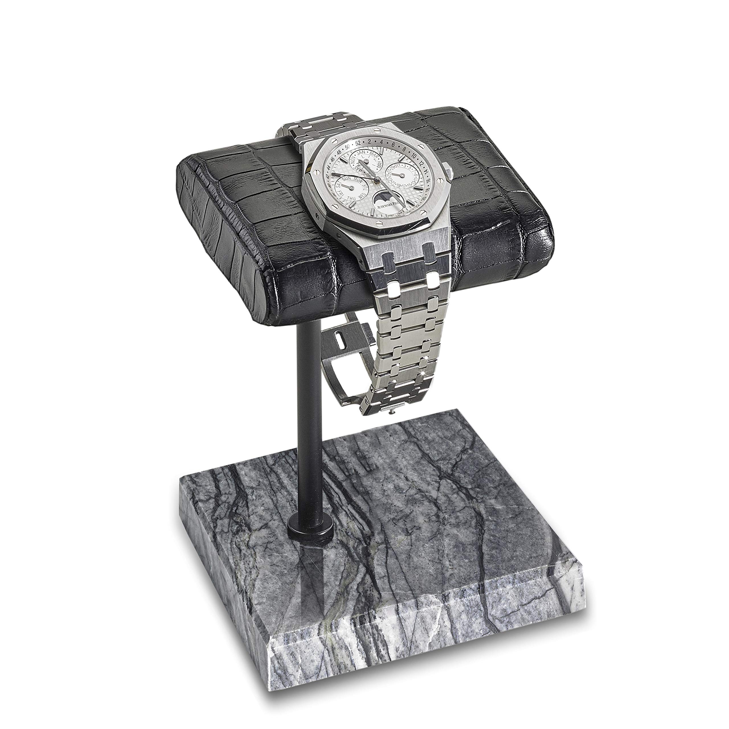 Buy WATCH STAND Handcrafted Leather & Marble Watch Display Stand for