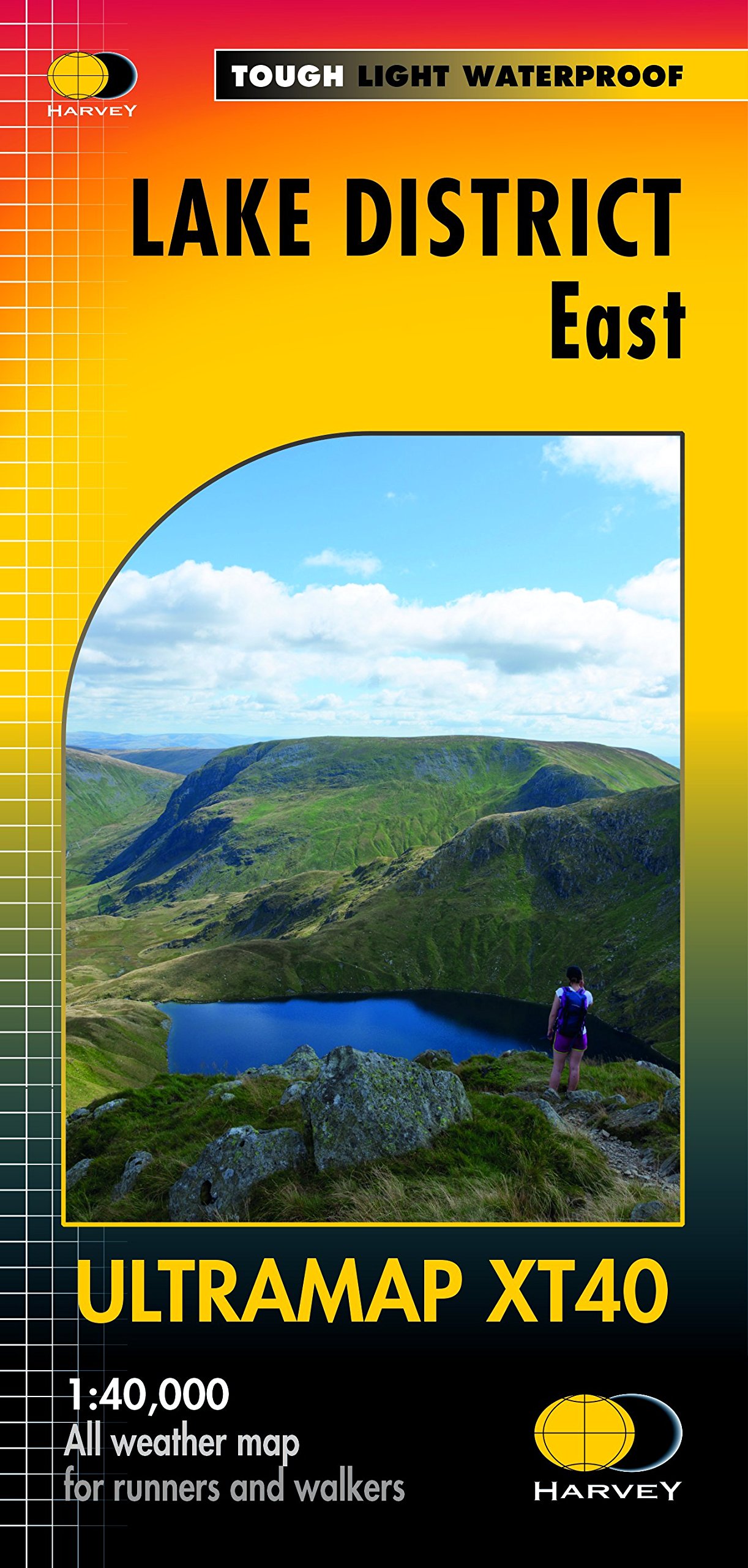 Harveys Unisex Noa Harvey Ultra Lake District East Xt40 Map