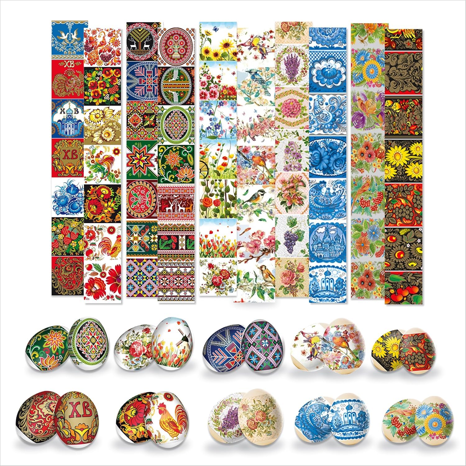 Œufs de Pâques ukrainiens réussis sans peinture avec ce kit Pysanky thermique
