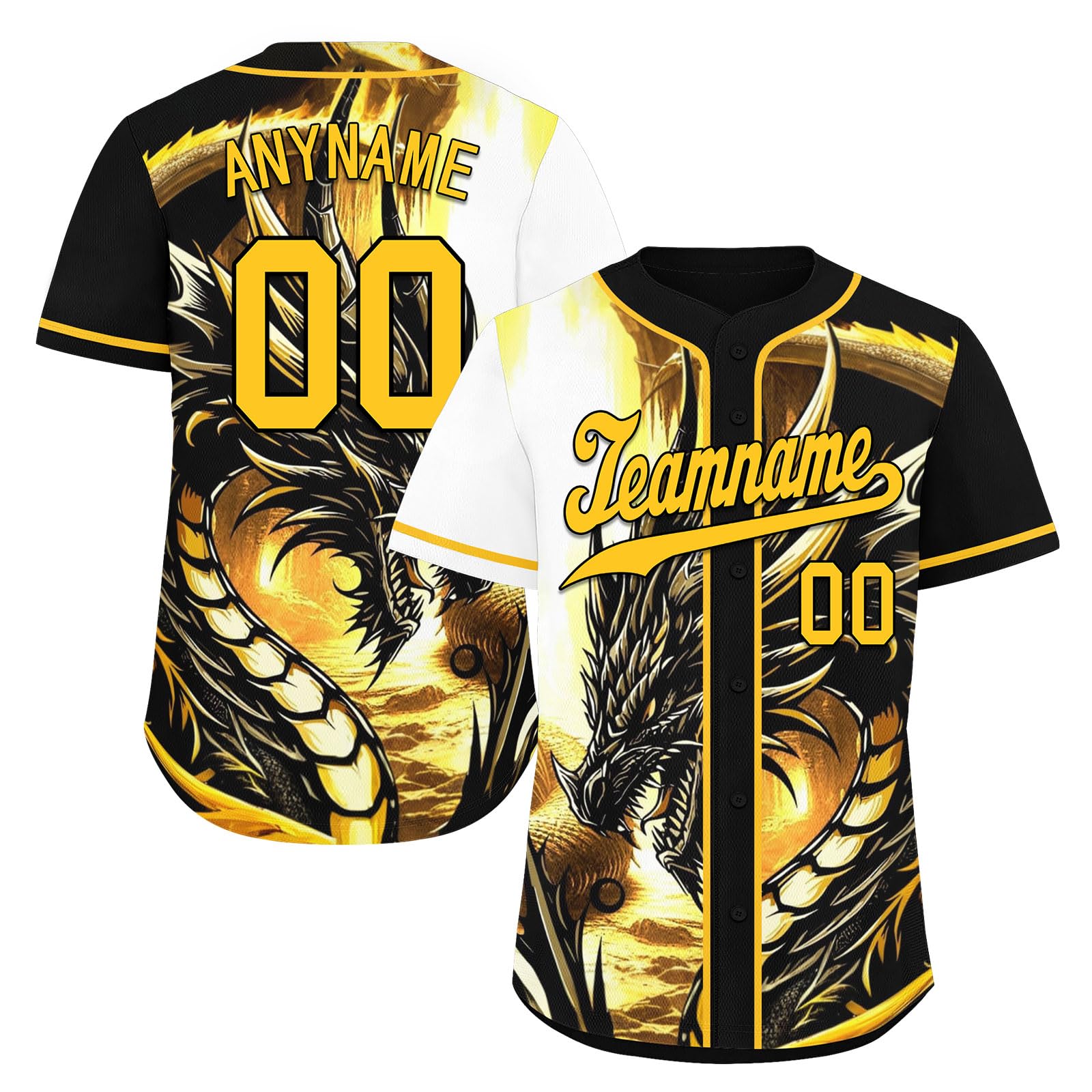 coolcustomize Custom Skull Baseball Jersey for Men Youth Team Gothic Sports Uniform Short Sleeve Softball Shirts with Name/Logo