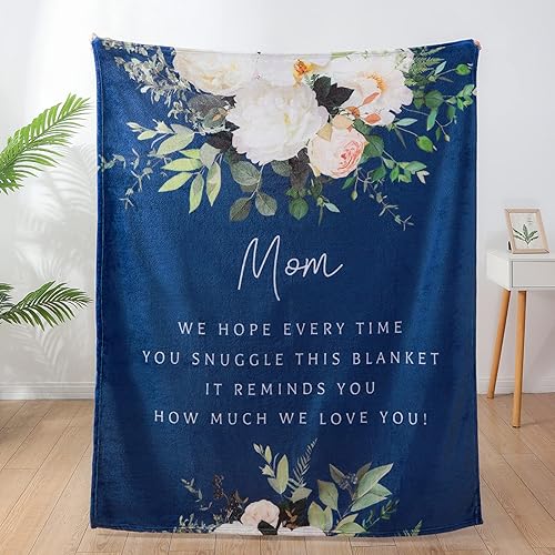 Miniatura 1 de Manta para el día de la madre, regalos para mamá súper suave, cálida y cómoda, manta para el día de la madre, regalos para mamá de hija e hijo,