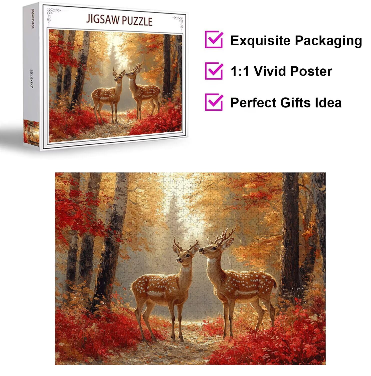 Puzzle 4000 Pezzi cervo Puzzle Classici per Gioco Familiare, n-435