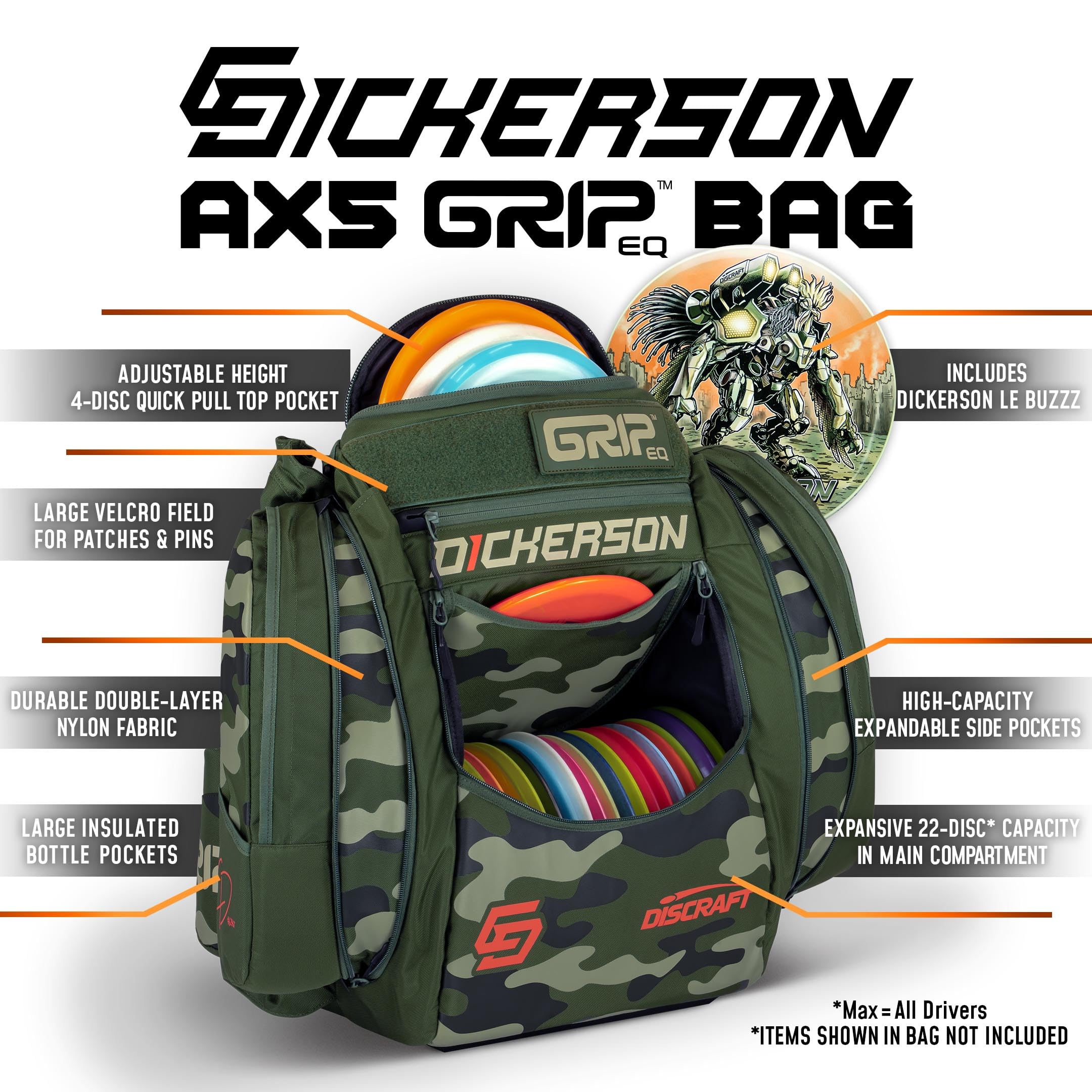 Amazon | Discraft クリス・ディッカーソン AX5 GRIPeq ディスクゴルフ 