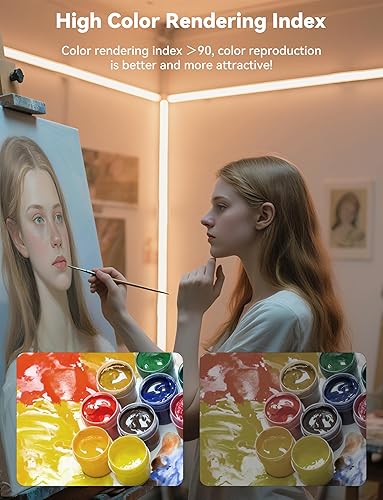 Miniatura 7 de MIWISE Tira LED COB, 2700K blanco cálido 20 pies20.0 ft, tira de luz LED súper brillante regulable de 24 V, cinta flexible CRI 90+ con función de