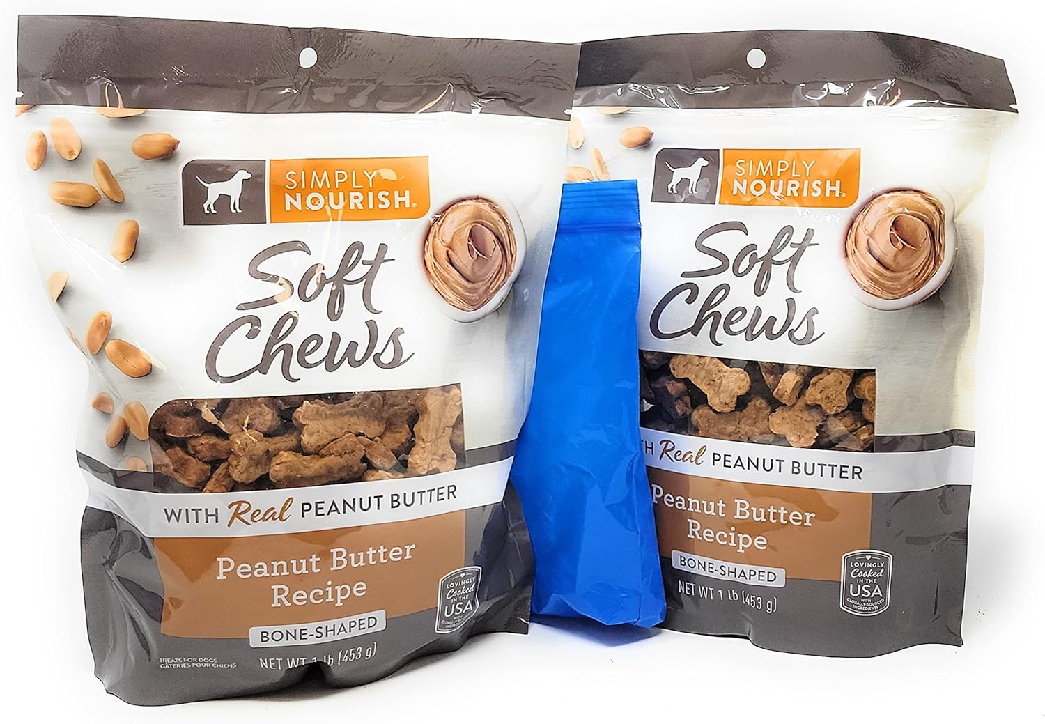 Simply Nourish Soft Chews Bone Shaped Dog Treats, Large 1