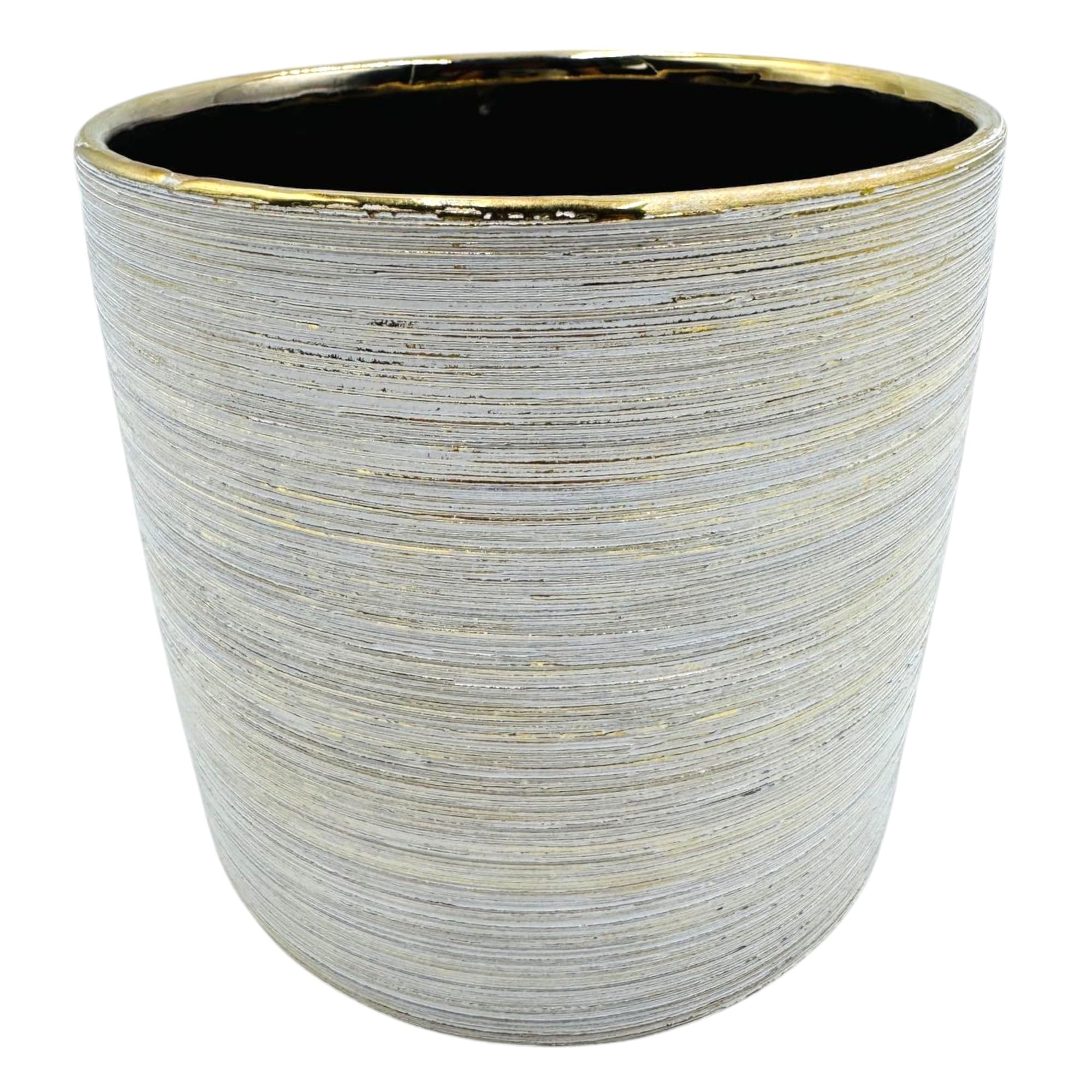 Round Ceramic Flower Pot - Modern & Boho Decor -7 Round Ceramic Flower Pot - Modern & Boho Decor -7