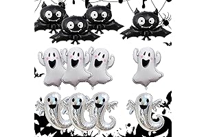 12Pcs Halloween Ghost Balloons Set