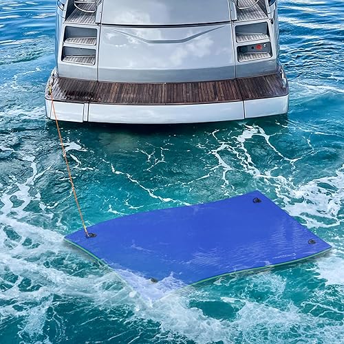 Miniatura 11 de MADOG - Alfombra de agua flotante para exteriores, para adultos, flotadores gigantes de piscina de 12 pies18 pies para piscina, lago y océano, 3