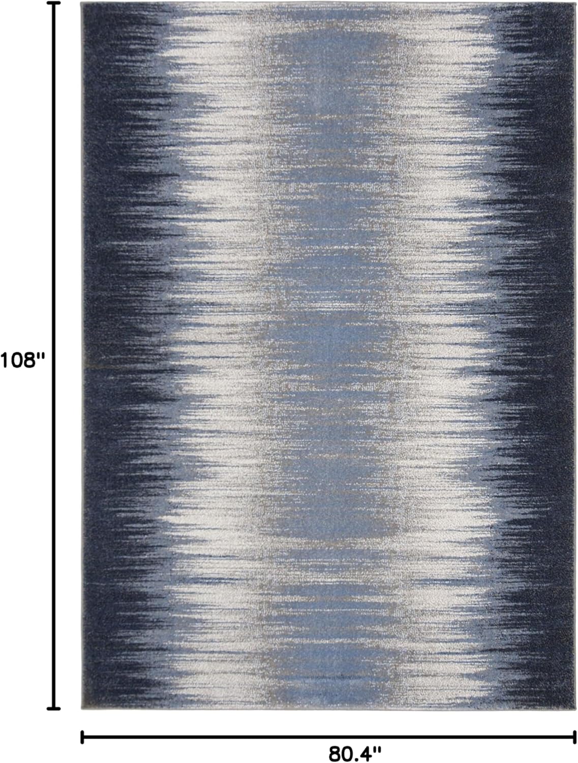 SAFAVIEH Galaxy Collection 6'7" x 9' Blue/Navy GAL114M Modern Non-Shedding Living Room Dining Bedroom Area Rug