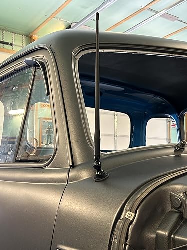 Miniatura 7 de AntennaMastsRus - Kit de antena AM-FM de goma negra marina de 15 pulgadas - para ATV, barco, cámper, Go Kart, autocaravana, pontón, RV, velero,