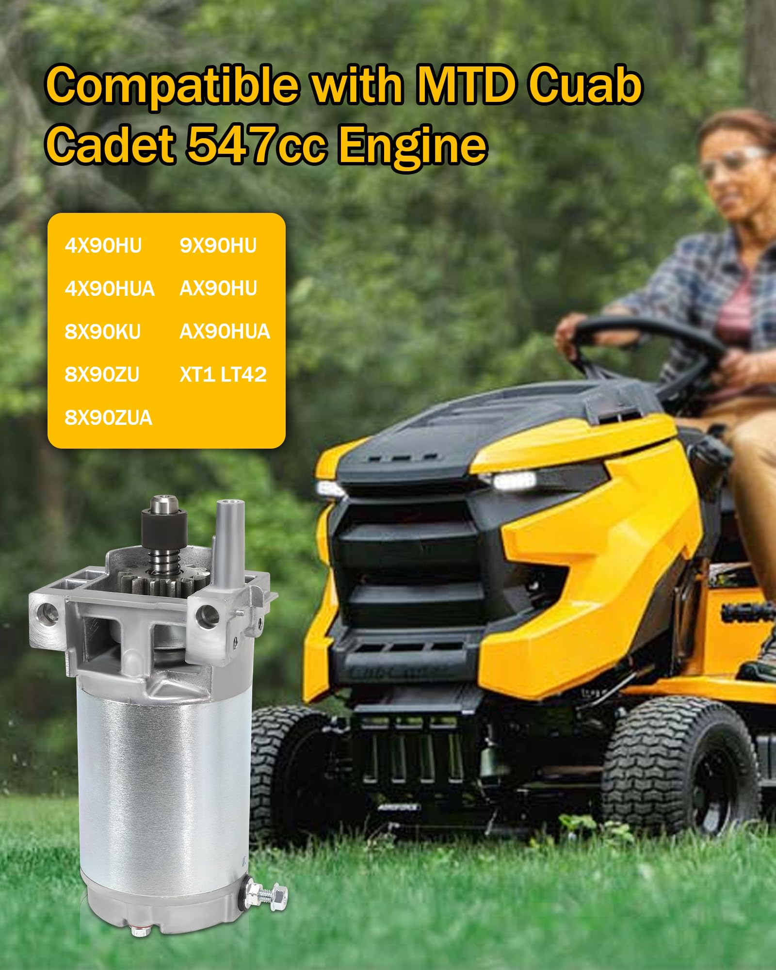 Model Engine HQPASFY Electric Starter Motor Compatible With MTD