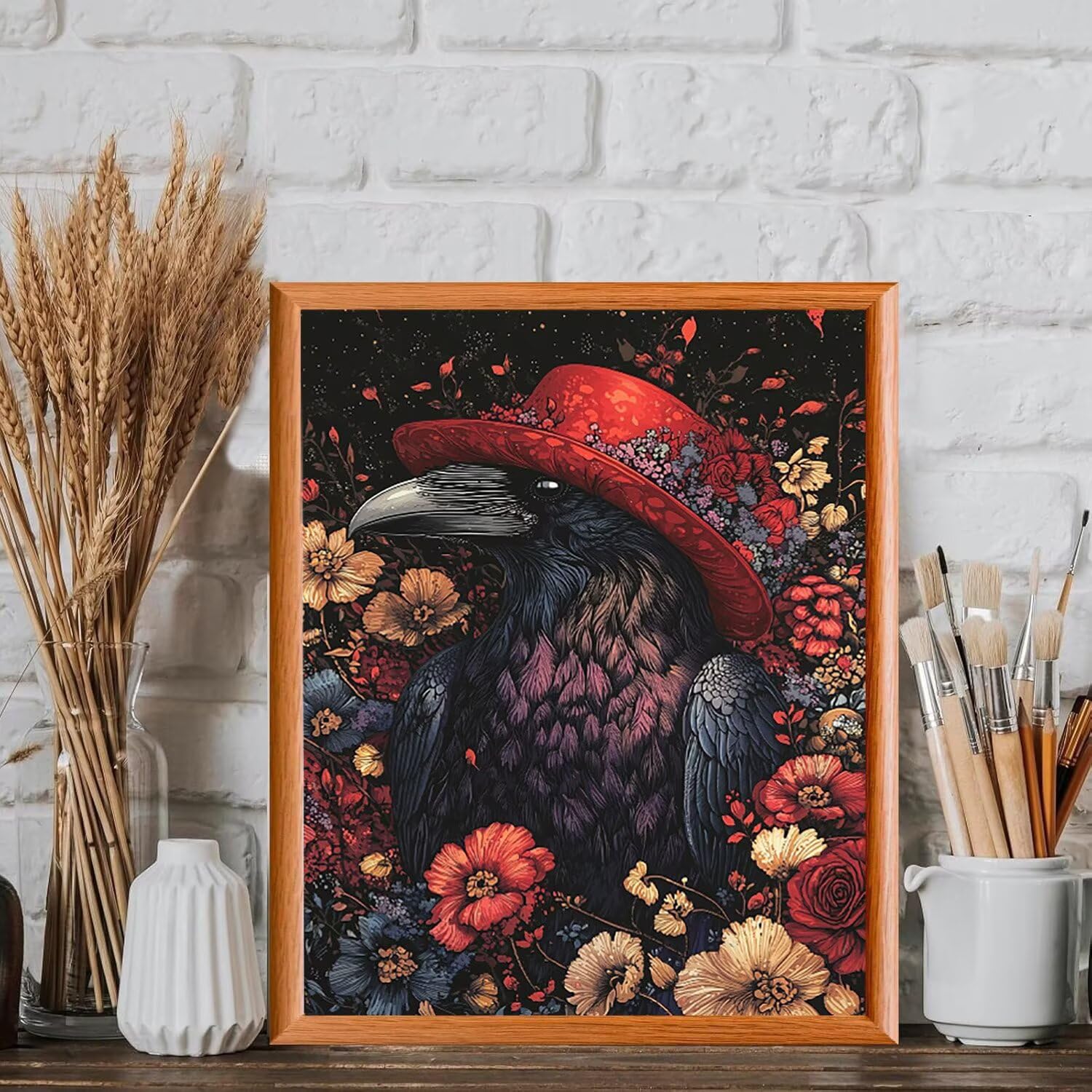 WEISHIWE Dipingere con i Numeri Adulti Corvo, 60x80cm s-965