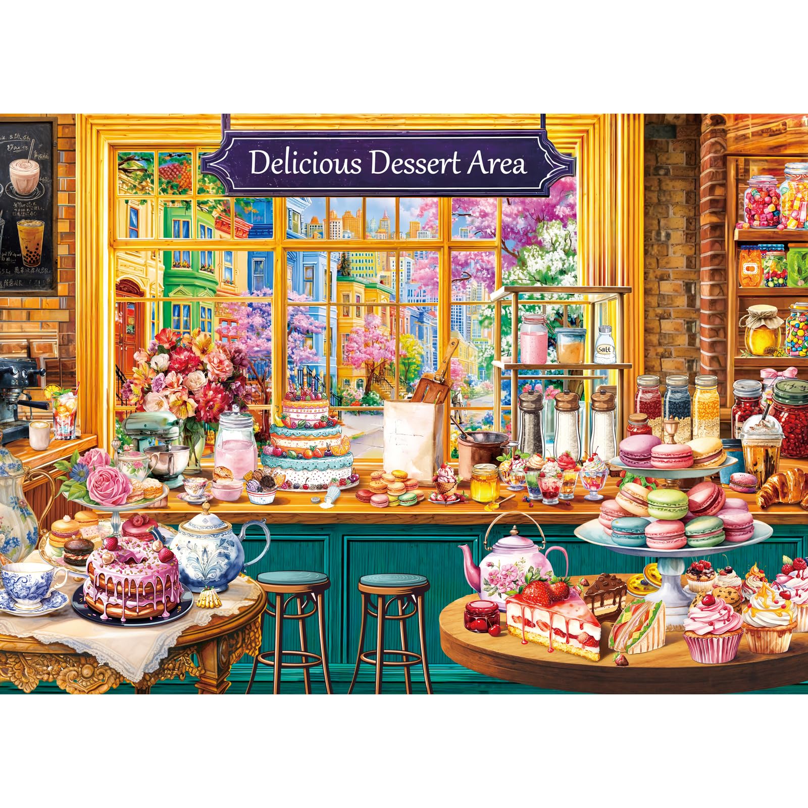 HUADADA Jigsaw Puzzles for Adults 1000-Dessert Story — image 1