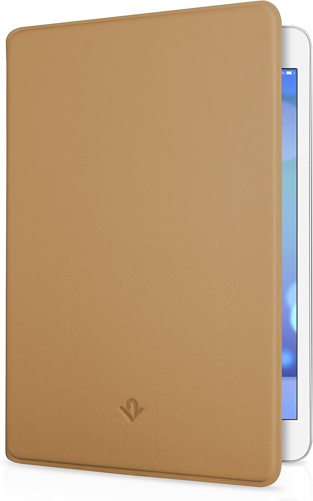 Twelve South SurfacePad for iPad Mini, Camel | Ultra-Slim Luxury Leather Cover + Display Stand for iPad Mini (1st, 2nd, 3rd gen.)
