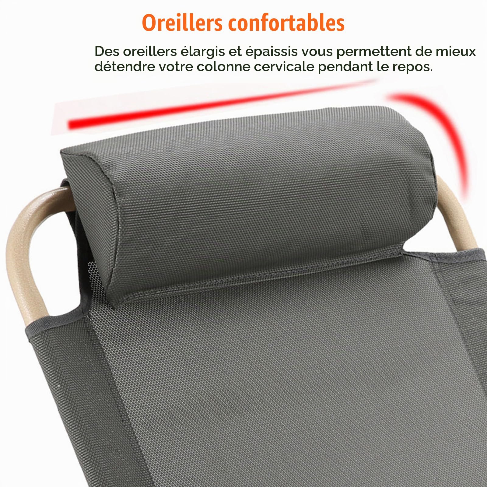 Support dorsal réglable (40 à 90 °), tapis de plage pliable avec dossier, dossier de lit réglable, pour s'asseoir dans le lit, les sièges de stade, les chaises de plage, les chaises de camping