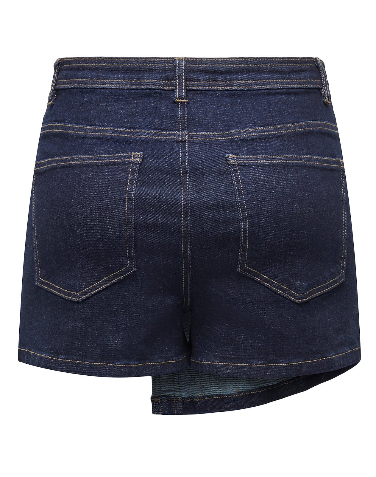 ONLY Damen Mini Hosenrock Jeansrock Denim Rock Shorts mit Knopfleiste ONLLillie Gold Button Skort