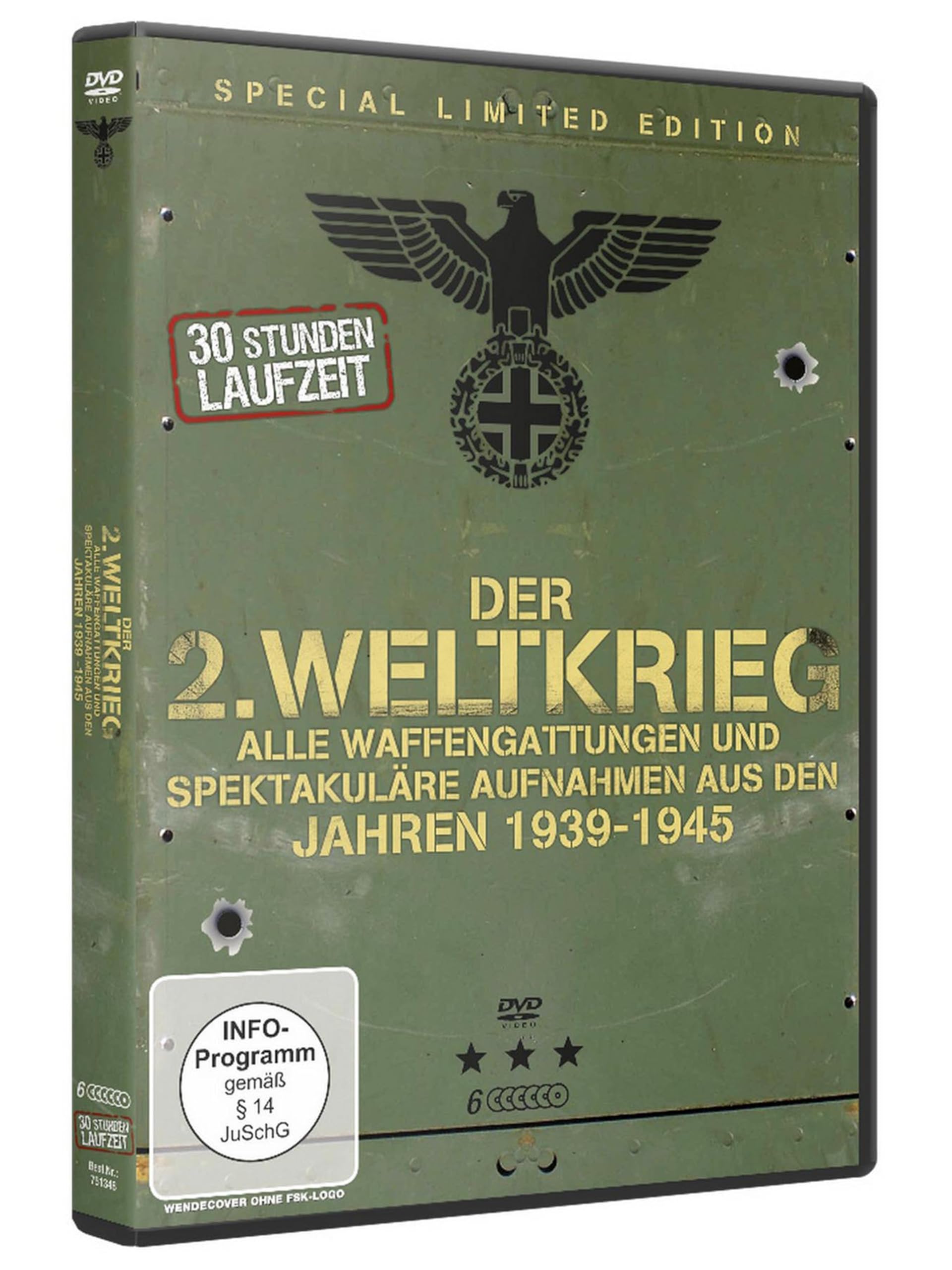 Der 2. Weltkrieg - Alle Waffengattungen und spektakuläre Aufnahmen aus den Jahren 1939 bis 1945 (HISTORY MOVIES by WME Home Entertainment) [6 DVDs]