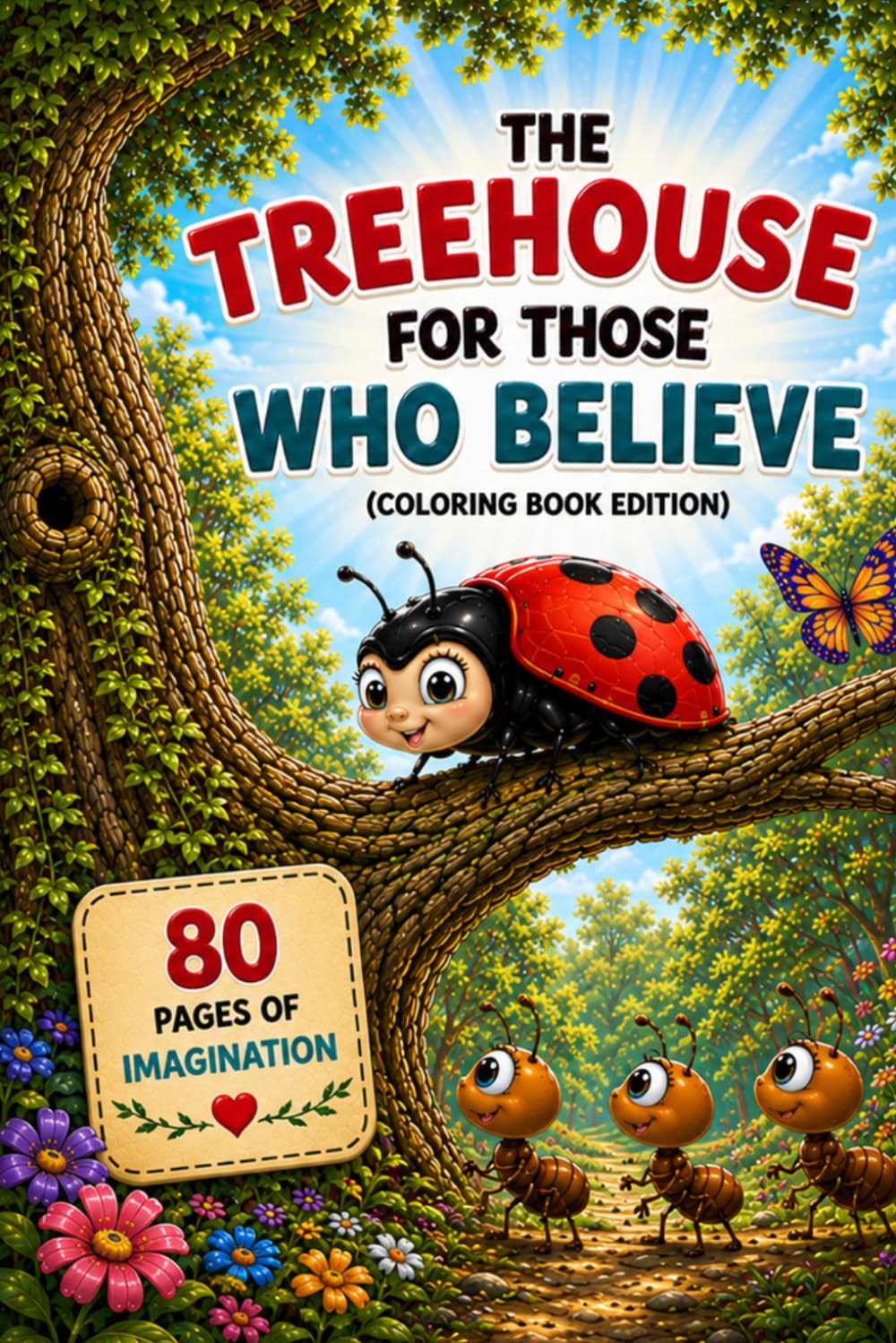 The Treehouse For Those Who Believe - A Secret Adventure - Coloring Book Edition