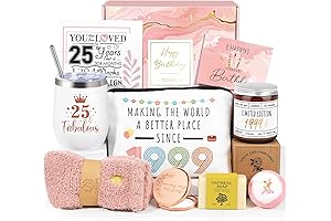 Celebrate the Milestone: Exquisite 9-Piece Gift Basket for Her 25th