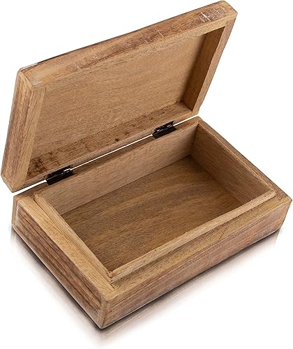 Miniatura 4 de Gran regalo de cumpleaños, joyero de madera decorativo hecho a mano, organizador de joyas tallado en árbol de la vida, caja de recuerdos, caja de