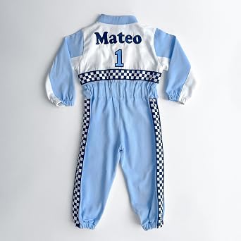 Handmade Race Car Driver Costume for Toddlers - Halloween Costume, Boys Racing Outfit, Toddler Racer Suit