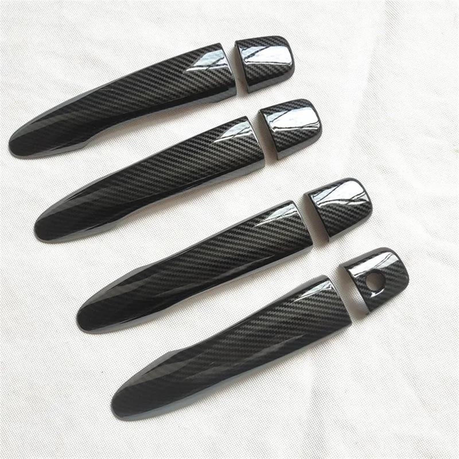KJHOPY Overlay Car Styling Accessories Chrome Door Handle Covers Trim for Nissan for Qashqai J11 2014 2015-2019 Exterior Door Handle(Style2)