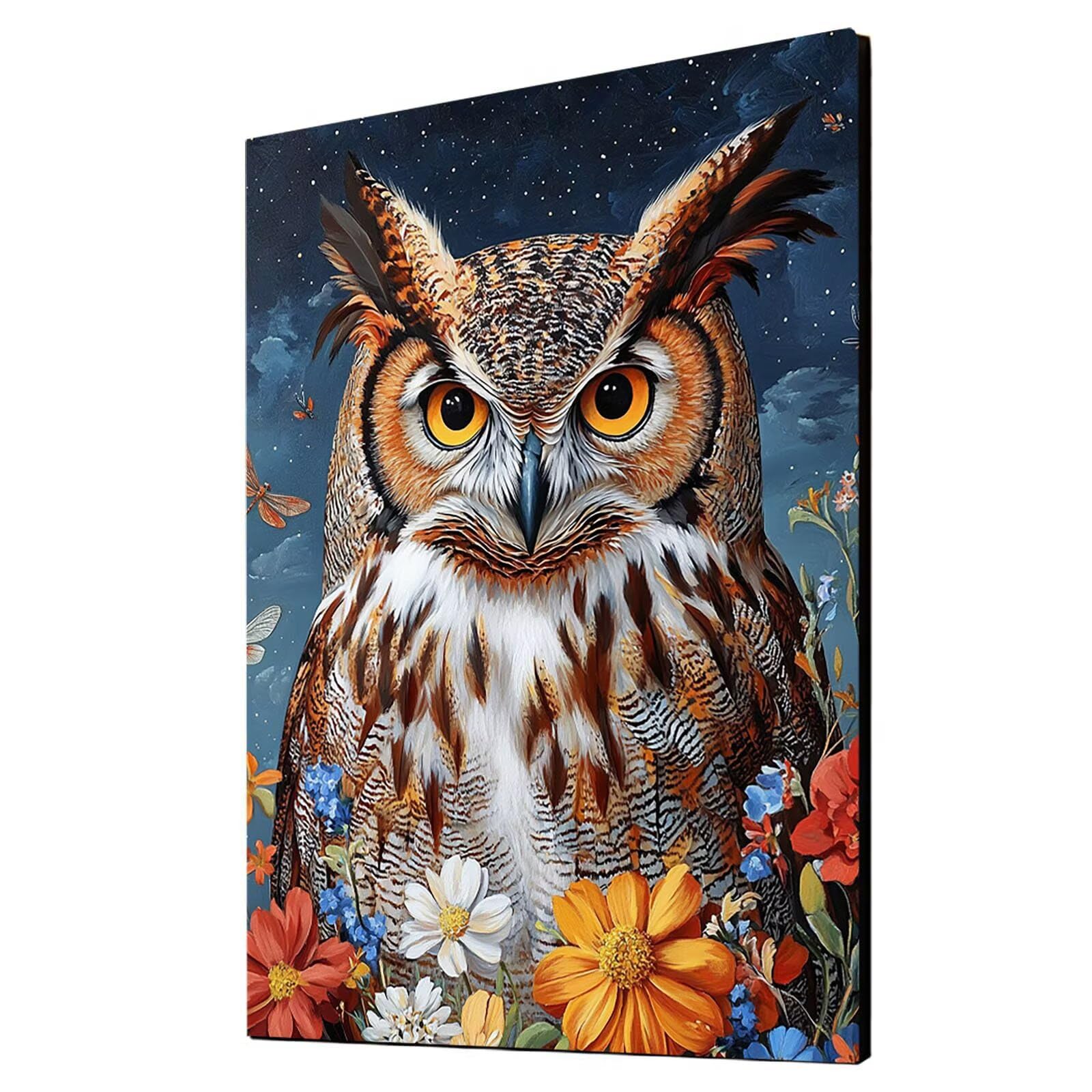 Sowa Malarstwo Numery Dorosły Kwiat Malarstwo Numery Dzieci 80x110 cm, Aktywność Ręczna Dorosły Malarstwo według numerów Wodoodporna Przejrzystość Kolor Płótno 36 Kolory Akrylowa Farba i Pędzel