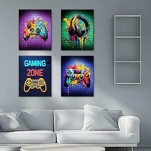 Miniatura 3 de Póster genial de sala de juegos, póster de videojuegos, carteles de letrero de sala de juegos, decoración de salas de juegos, habitaciones de juegos