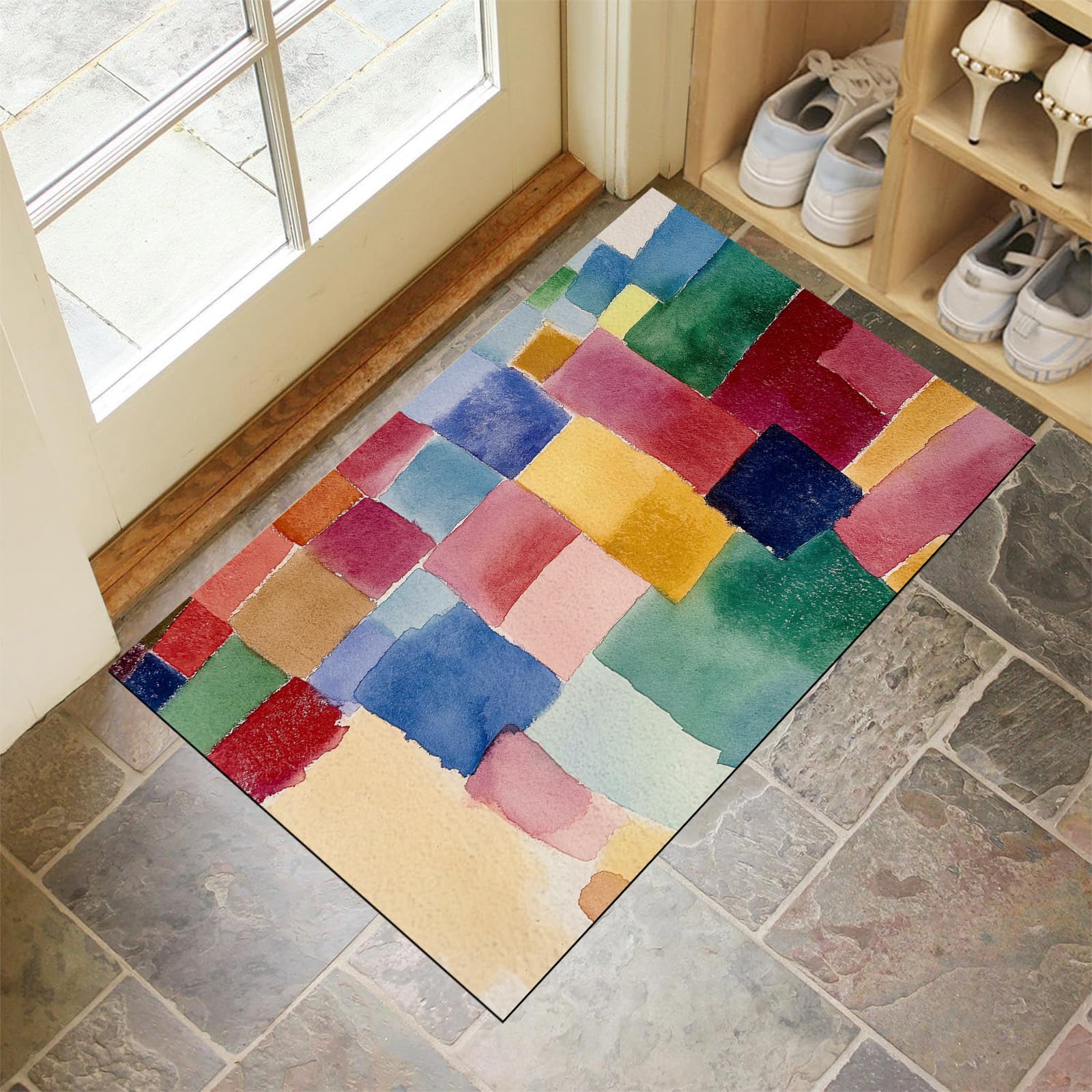 Paillasson extérieur anti-poussière fini les sols sales avec ce tapis 90x150