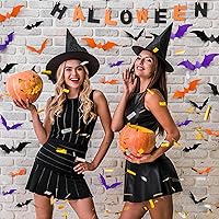 Vista 5 de 100 piezas de decoración de pared de murciélagos de Halloween 3D, decoración realista de murciélagos de PVC para decoración de Halloween