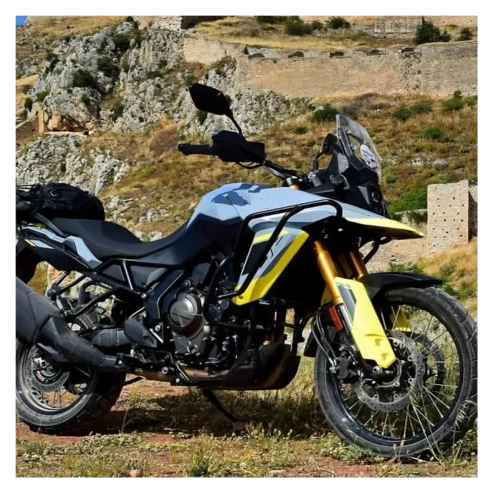 Paramotore Tubolare Per V STROM Per DL800DE 2023 Barra Protezione Motore Moto Barra Protezione Paraurti Serbatoio Motorcycle motore Paraurti