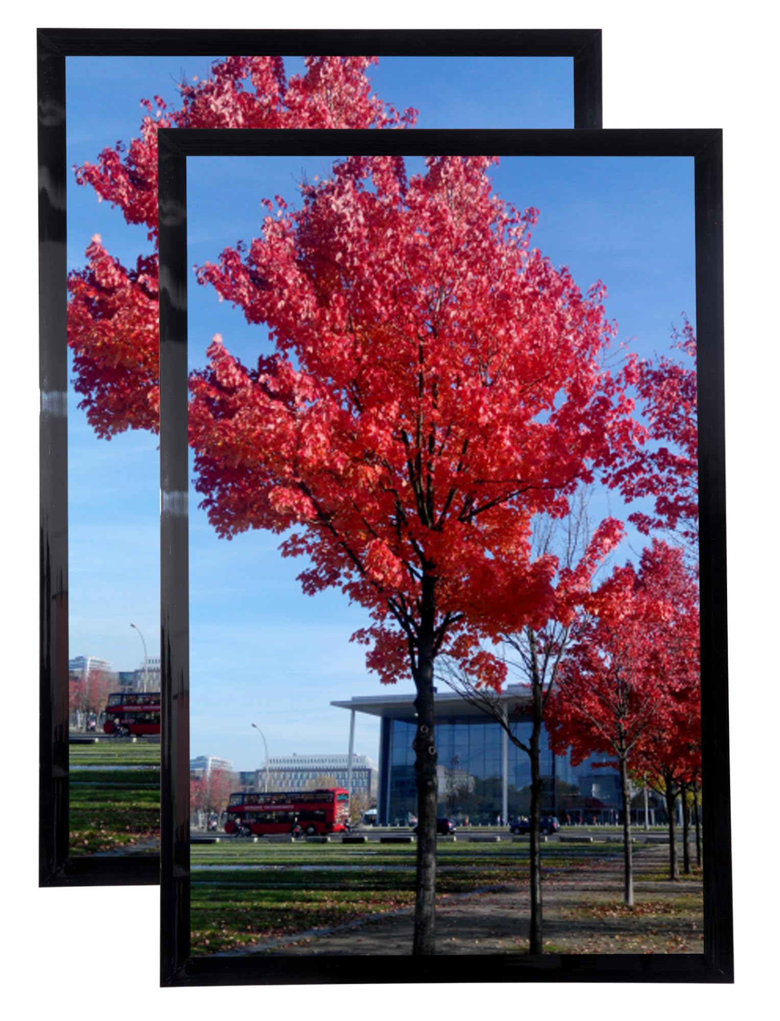 20x30 Picture Frame Black Set of 2, Display Posters 20x30 Inch Poster Frame, Display Pictures 20x30 Rectangular Poster Picture Frame,Black,2 Pack