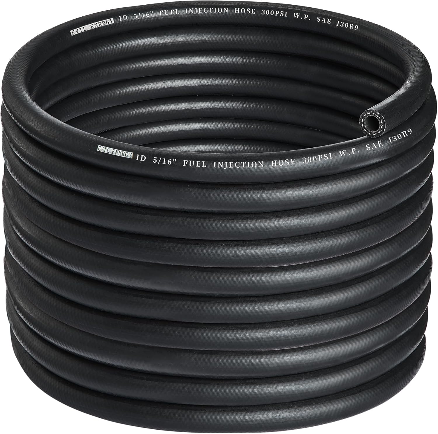 EVIL ENERGY 5/16 Fuel Line Hose 10FT Fuel Injection Hose Transmission Rubber SAE 30R9 300PSI