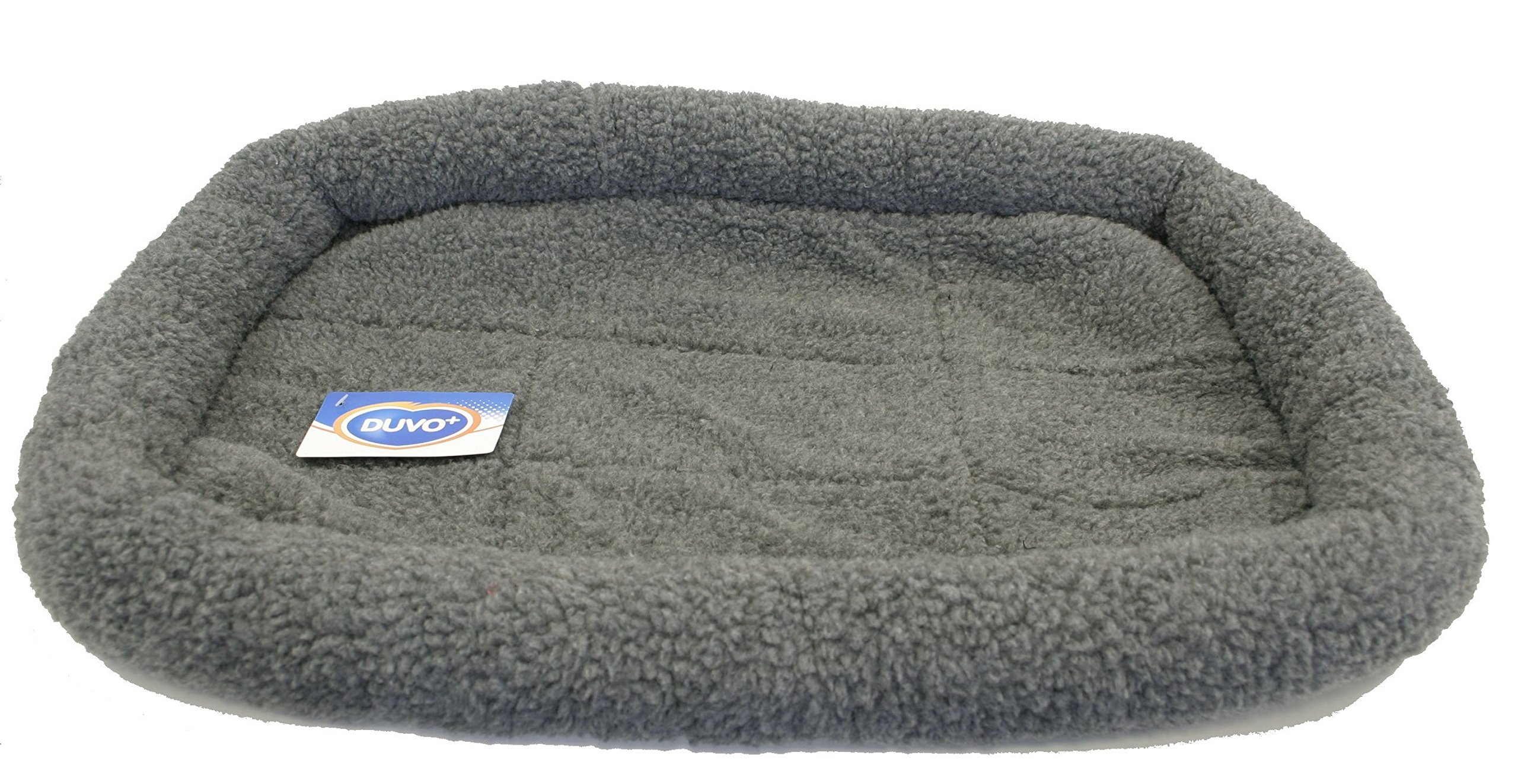 Duvoplus, Coussin en Peau de Mouton pour Chiens Sheepskin 60x45cm Beige, Peau de Mouton, Bord épais pour Plus de Soutien, Adapté à Une Cage de Transport, Confort élevé