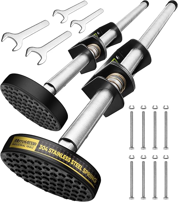 Adjustable Ladder Leveler with AntiSlip Rubber Feet, Extension Ladder