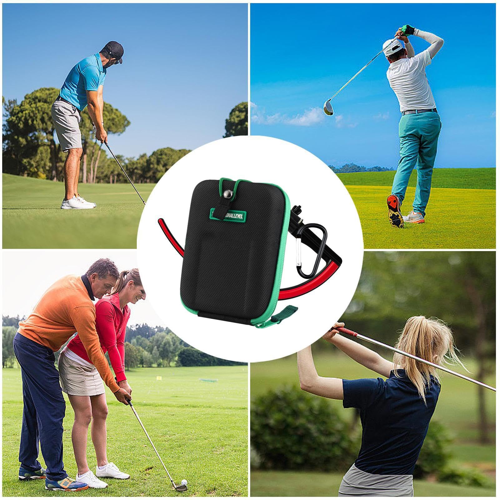Estuche Medidor Golf – Bolsa de Transporte, Funda Protectora, Caja Compacta EVA | Funda Impermeable Range Finder Golf con Clip, Correa Cinturón, Portátil Exterior