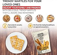 Vista 5 de Mezcla de moda para gofres y panqueques Cono belga de burbujas Ingredientes naturales Fácil preparación Alcanza el sabor a vainilla 15