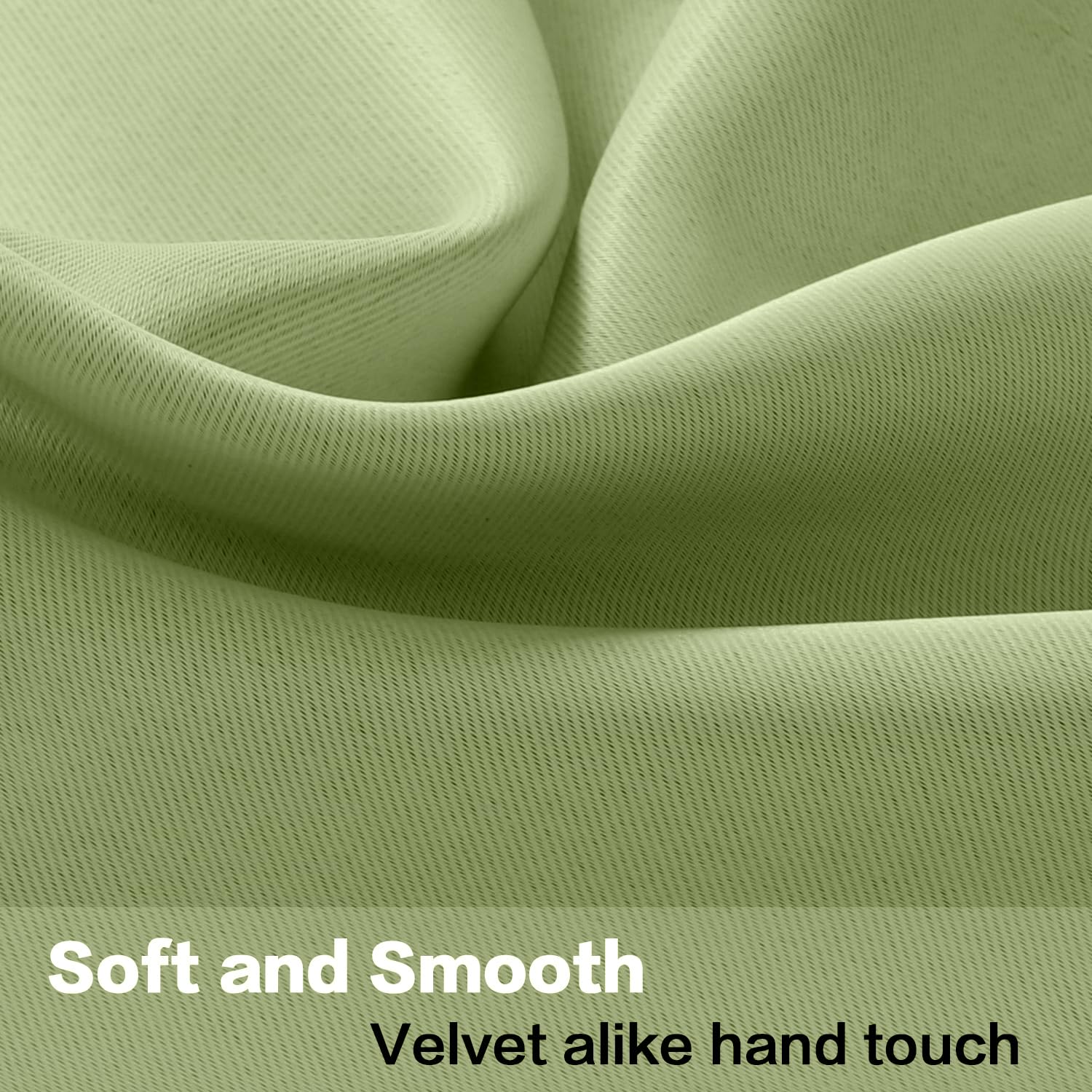 KnSam Tende per finestre, impermeabili, per soggiorno, cucina/caffetteria, 90 cm x 45 cm, L, verde, set da 2 pezzi