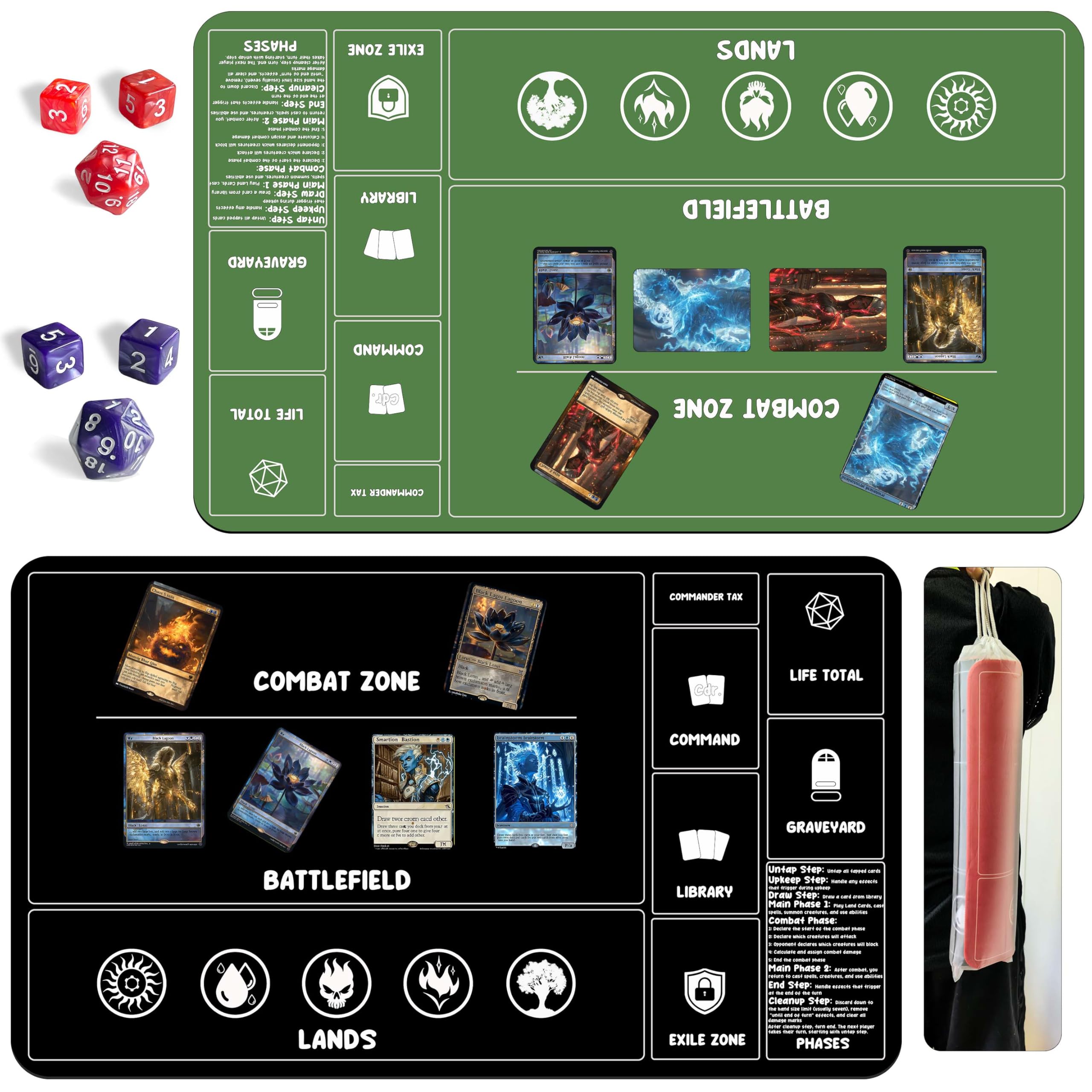 Amazon.co.jp: カードゲームプレイマット MTG プレイマット 初心者用 2