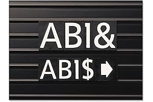 Make-A-Face Magnetic Letter Board: Helvetica Font, 1 inch