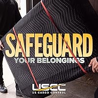 Vista 5 de US Cargo Control Mantas de mudanza 72"x80" MBDELUXE65 Econo Deluxe, (65 lb/docena de Peso), Mantas profesionales acolchadas grandes para mudanzas