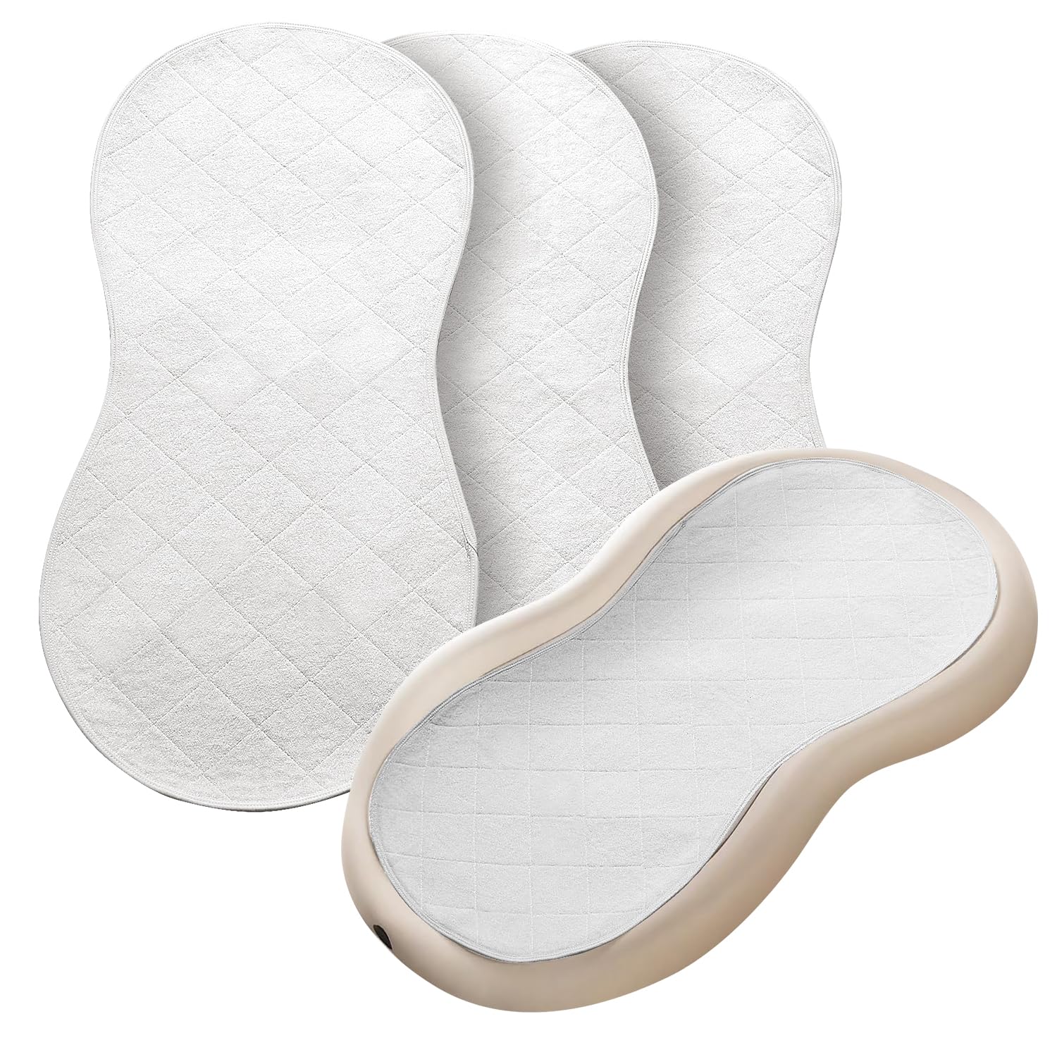 0xcert Baby Changing Pad Liners,Fit for Changing Table Liners are Warm On a Baby's Back,Thicker & Non-Slip,3 Count