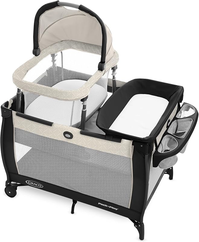 Pack 'n Play Day2Dream Travel Bassinet Playard Features Portable Bassinet Diaper Changer and More (Lo, Lo)