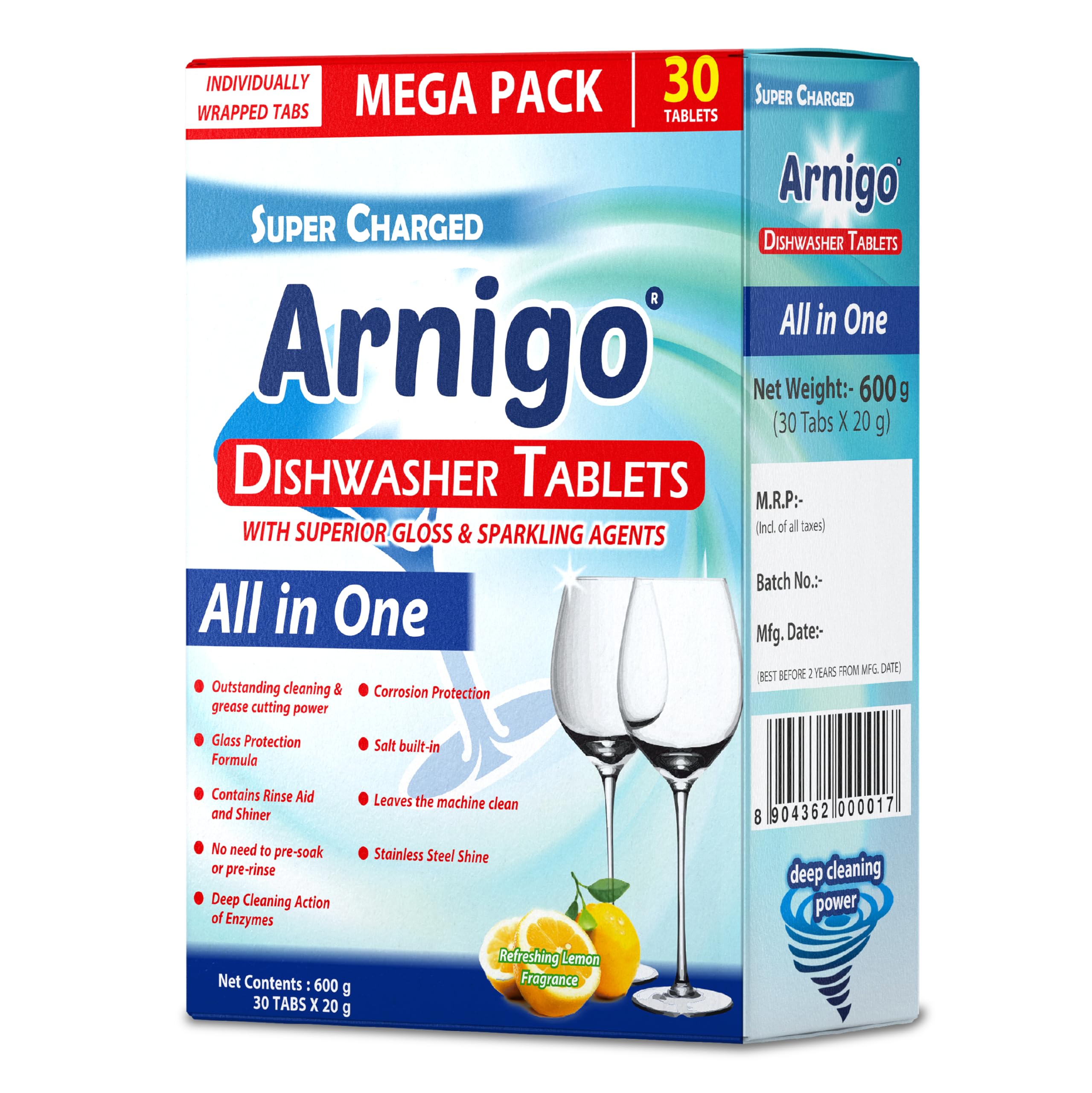 Arnigo Dishwasher Tablets | All in One | 30 Tablets (30) (B08DFT7Q38) Amazon Price History, Amazon Price Tracker