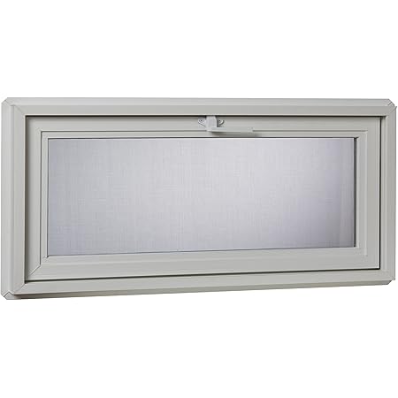 Home Improvement Top Hinge Bathroom House Vent Fresh Air Awning Window Vinyl Venting 32 X 24 In Home Garden