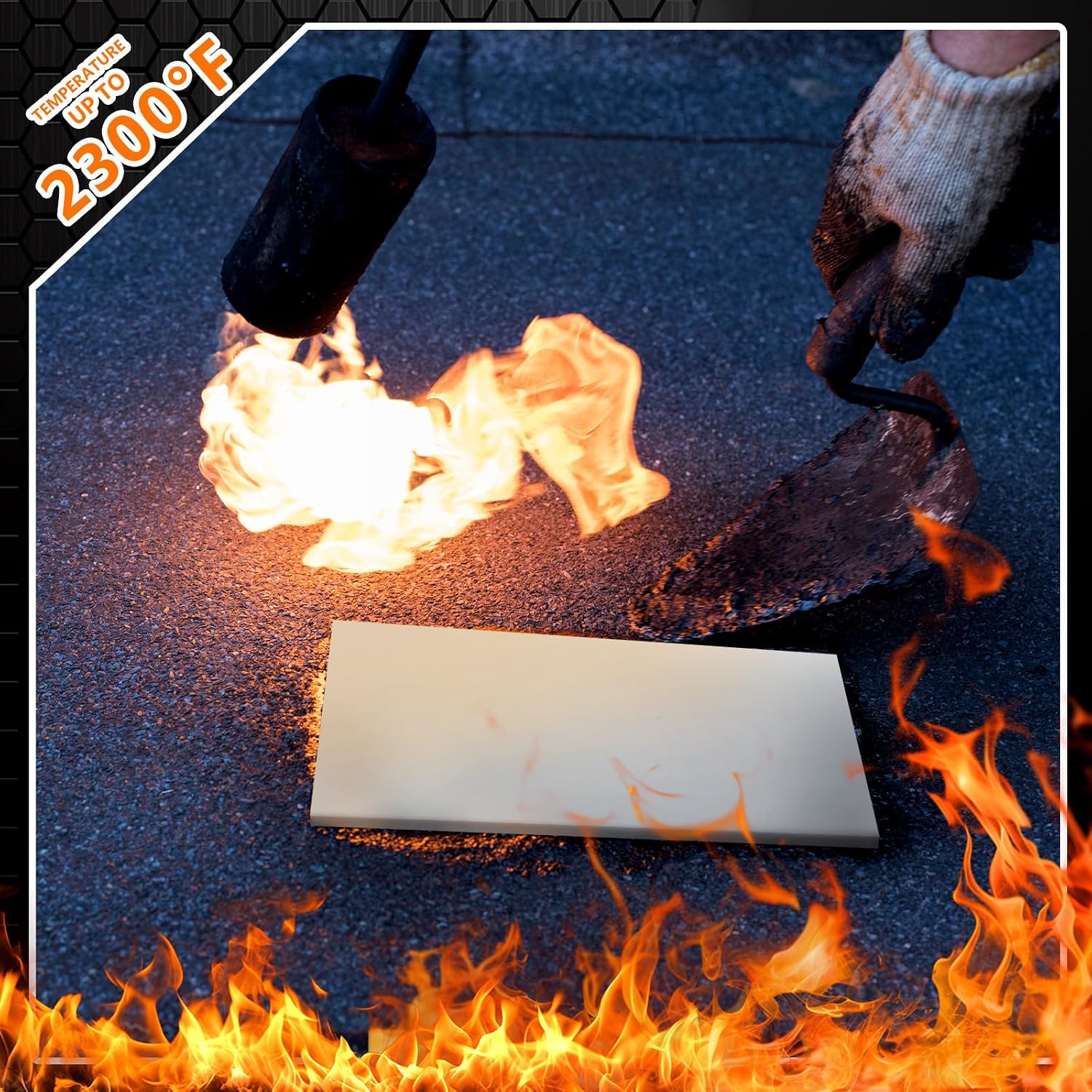 Maasechs Ceramic Fiber Insulation Board 0.47 x 18 x 24 Inch 2300f Ceramic White Thermal Insulation Board for Wood Stoves Fireplaces Furnaces Forges Kilns Pizza Ovens