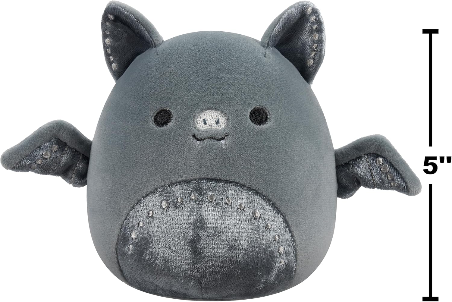 Squishmallows Original 5in Millennia The Grey Bat with Velvet Accents – Official Jazwares Plush (Little)