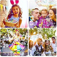 Vista 4 de 200 mini varitas de burbujas de estrellas de 20 colores, juguetes de recuerdo de fiesta para niños, hora del baño, regalos de verano al aire libre