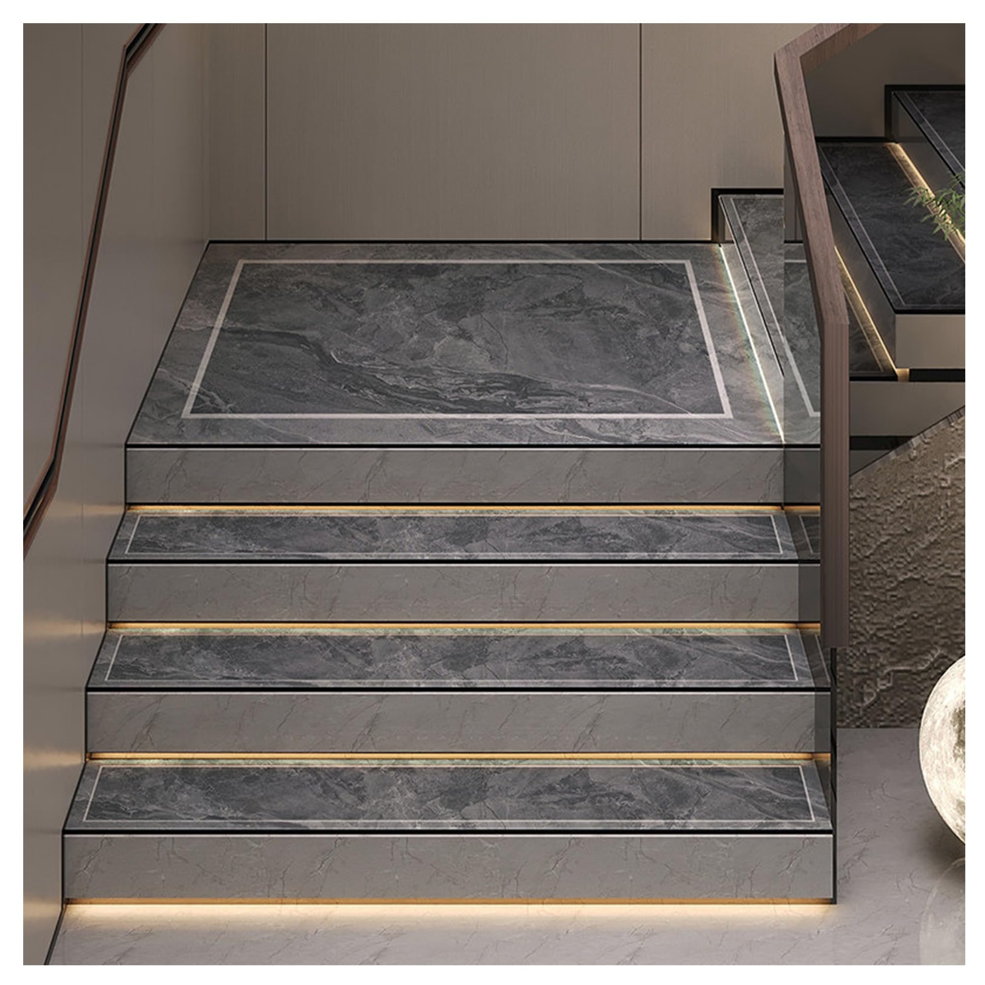 YDHSIKK Carpet Stair Treads, 1pc Stair Treads Non-Slip Carpet Runner, Multicolor, Multiple Sizes(A,11.8x39.4in/30x100cm)